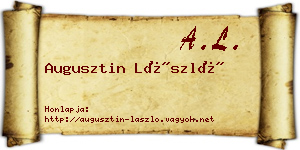 Augusztin László névjegykártya