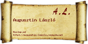 Augusztin László névjegykártya